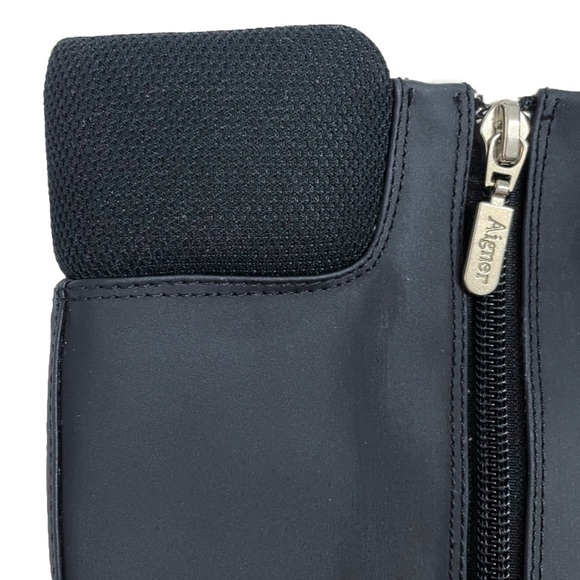 ETIENNE AIGNER Riding Boots Insulated Nylon Women’s Size 7 Black - Picture 3 of 12